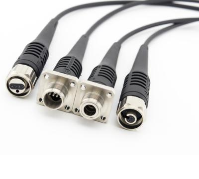 China Outdoor Fiber Optic Communication Systems ODC 4 Core Connector Plug / Socket Ftta Patch Cord for sale