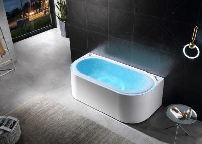 China Massage Bathtub With Overflow Recycled Water One Piece Led Bottom Light Bluetooth Music for sale