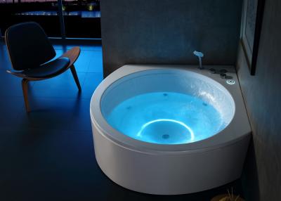 China Bathtub With 1350mm Circle Waterfall Bt Music Led Light for sale