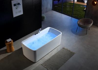 China Massage Bathtub With One Piece Led Bottom Light for sale