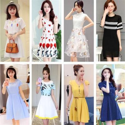 China Wholesale Anti-static Multicolor New Summer Chiffon Dresses For Women's Occasion Wear Women's Clothing for sale