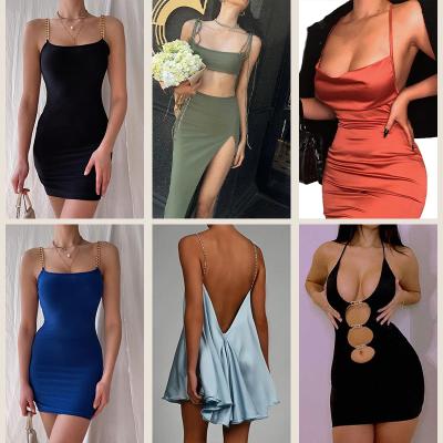 China Wholesale Clothing Supplier Fashionable Used Clothing Shipping Matching Dress Balls Bulk Clothes Shop Casual Used Dresses for sale