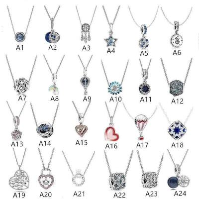 China CLASSIC 925 Sterling Silver Lucky Charm Necklace Fashion Charm Necklace for sale