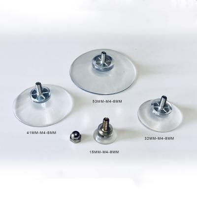 China SBR Manufacturer Vacuum Silicone Suction Cup with Screw Thread for sale