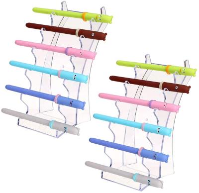 China Advertising transparent cosmetic display acrylic frame holder production pen brush holder storage frame suitable for electronic cigarettes for sale