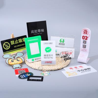 China 2020 new custom color board printing acrylic key chain of company house number export for sale