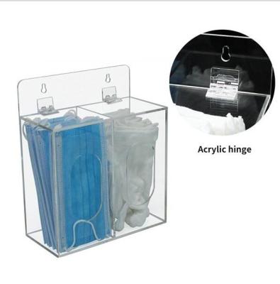 China Classy Clear Acrylic Disposable Latex Glove Storage Box for sale