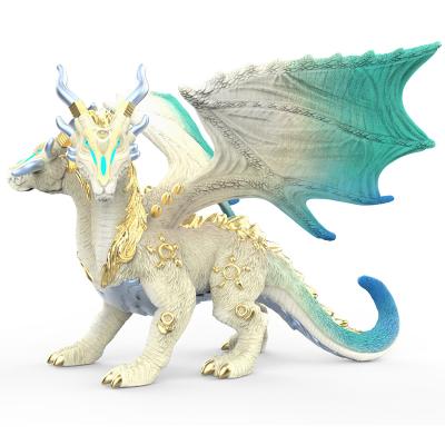 China 2022 New Arrival Children's Toys Stretching Dragon Animal Figures Figurine Action Figure Realistic Product Mythical Creatures Plastic Toys for sale