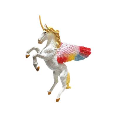 China 2021 Cartoon Toy Factory Wholesale PVC Simulation Myth Elf Unicorns Statue Model Animal Toys Figurines for sale