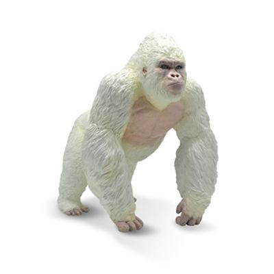 China White Mutated Rampage George Albinism Silverback Gorilla Realistic Vinyl Skin Touch Feeling Soft Figure Toy Hot Toys Action Figures Cartoon for sale