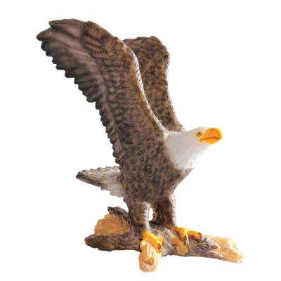 China kids models Toy Museum Decoration 3D Rubber Eagle Bird Toys Wild Animals Action Toys Science Plastic Models Figures for sale