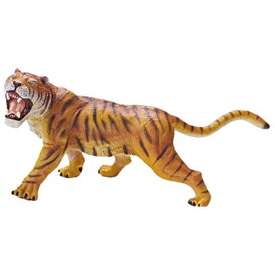 China Soft Factory Direct Bengal Tiger Animal Model Toys Realistic Tiger Action Figures Realistic Vinyl Figures Cognitive Wildlife Model Toys Education for sale