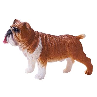 China Home Pets Farm Animals Toys British English Bulldog Puppy Model Drawing 17.5*17*10.5cm for sale