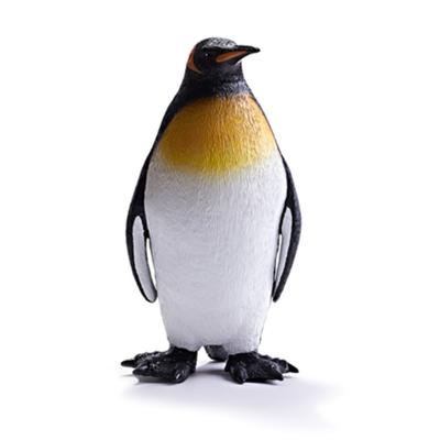 China Customize Animal Realistic Southern Animal Pole Figure King Penguin Toy Aptenodytes Patagonicus Penguin Toy 15*10.2*30.5cm for sale