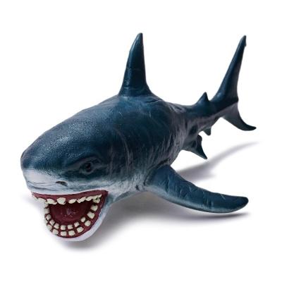 China Animal JAWS Marine Deep Sea Creatures Great White Shark Animal Figure Horrible Plastic Ocean Figure for sale