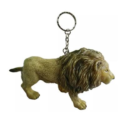 China Custom Promotional Plastic Ring Toys Elephant Koala Wildlife Animals Key Chain Key Ring Lion Tiger Giraffe Promotion Gift Key Chain Figurine Key Chain for sale