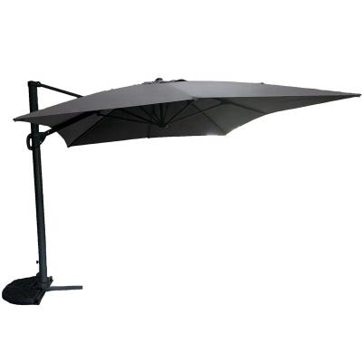 China Patio Umbrella Garden Square 4*4m Roman Umbrella With LED Modern Luxury Waterproof Windproof Light for sale