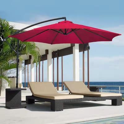 China Modern High Grade Polyester Parasol 3m Waterproof Portable Patio Banana Umbrella for sale