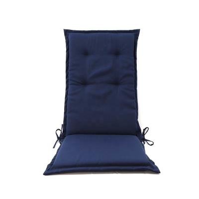 China 2021 New Style Navy Blue Flame Retardant Polyester Portable Durable Soft Relax Chair Pad Cushion For Indoor And Outdoor Use for sale