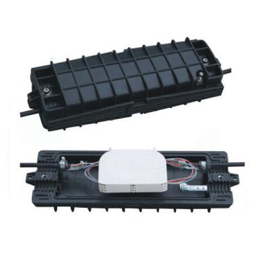 China black 4,6,8 PC Plastic Horizontal Fiber Optic Splice Closure Patch Panel For Aerial Hanger for sale