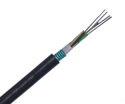 China GYTS High Density Fiber Optical Cable , Loose Tube Stranded Cable With Steel Tape for sale