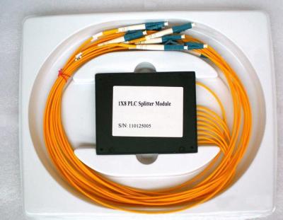 China Environmental Stable 1×8 PLC Fiber Optic Splitter for CATV Systems & Fiber Sensors for sale