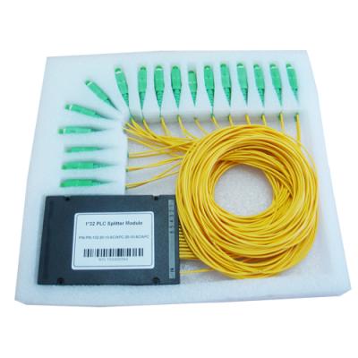 China 1×32 PLC Fiber Optic Splitter for Fiber to The Home for sale