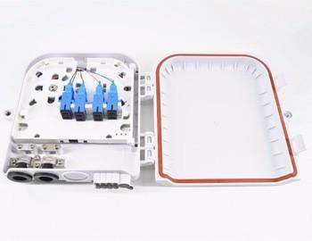 China 2 Port Plastic Optic Fiber Distribution Box 8 Port For FTTH / CATV for sale