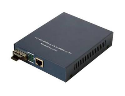 China 10 / 100 / 1000M Gigabit RJ-45 Optical Fiber Media Converters for sale