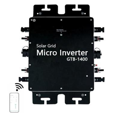 China 1400W Solar Grid Tie Inverter Input DC 20-50V To AC 110V 220V On Grid Power Inverter Micro WIFI Version 365mm*300mm*40mm for sale