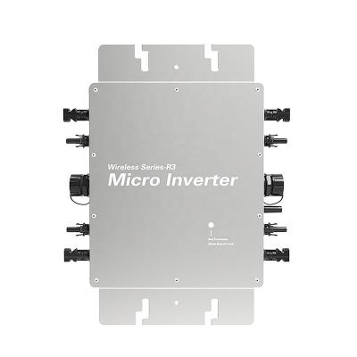 China WVC-1400W Micro Pure Sine Wave Inverter 1400W DC22V-50V to AC110V-220V, 50/60HZ Inverter WiFi Version Solar GRID LINK INVERTER 370mm*300mm*41.6mm for sale