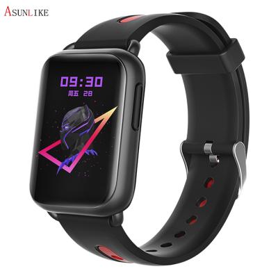 China 2021 New Full Touch Screen Square Touch Smart Watch LF27 Temperature Control Health Sports Smart Wristwatch for sale