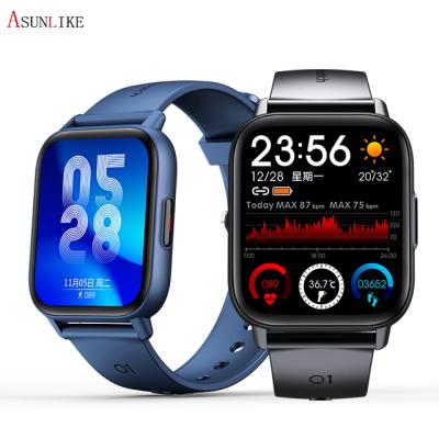 China 2021 New touch screen smartwatch QS16 blood oxygen fitness tacker women men women gift sports watch real temperature watch for sale