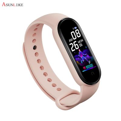 China Cheap Touch Screen Smart Band M5 With BT Answer Call Heart Rate Blood Pressure Fitness Smart Wristband M5 M4 for sale