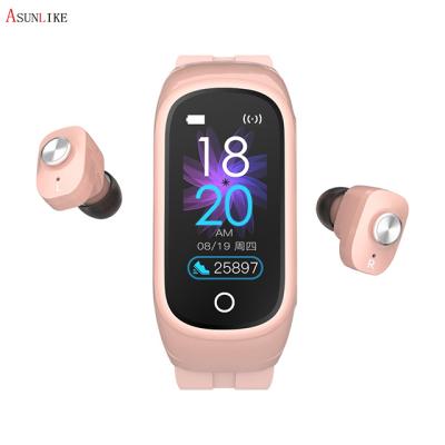 China Touch Screen N8 Smartwatch T89 Wireless Fitness Tracker T90 Relogio Inteligente M1 3 in 1 TWS Earphone Bracelet N8 Smart Watch with earbuds for sale