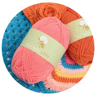 China Batting Dyed Manufacturers Selling Cotton Yarn Crochet Combed Cotton Yarn For Knitting for sale