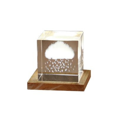 China China Low Minimum Quantity Custom Model The Living Room Place The Office Crystal Decoration Crystal Cube for sale