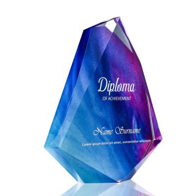 China China New Product New Product Custom K9 Crystal Color Satisfied High Standard Is Rich Business Gift Crystal Crystal Trophy for sale