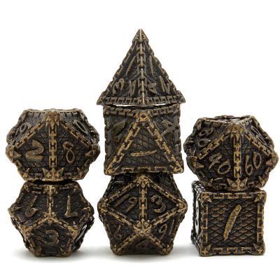 China China Wholesale Game Supplier Custom D&d Die Cut Fish Scale Set D&d Role Playing Die Set for sale