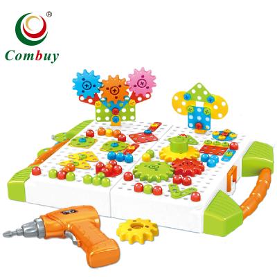 China Intelligence Tools Puzzle 3D DIY Gear Set Drill Developing Educational Toys for sale