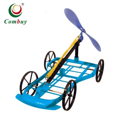 China DIY Education Kit Wind Cart Car Science Teaching Toys 22.5*16.5*6.0cm for sale