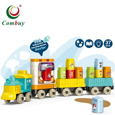 China Interesting Voice Interactive Music LED Building Blocks Toys Education DIY for sale