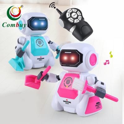 China Education Multifunctional Remote Control Cleaner Smart Music Robot Children Toys for sale