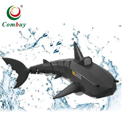 China Remote Control Shark Water Toy Fish Robot 2.4G RC Shark Swimming Submersible Toys for sale