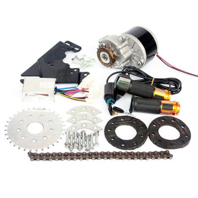 China Cheapest 24V 36V 250W 350W Side Hang Brush Motor Electric Bike conversion kits ebike with drop out 6