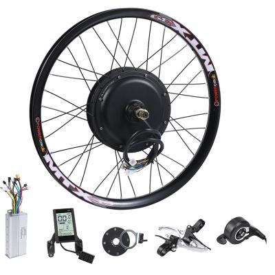 China Yes 48V 1500W 26 inches electric bicycle ebike conversion kits 48V 45A sine wave controller 800S vertical display 8 magnet PAS for sale