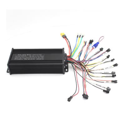 China 48V 52V 60V 72V 1500W-3000W 45A 3 mode sine wave ebike controller with hall or non-hall LCD display colorful motor 212x86.5x48.5mm for sale