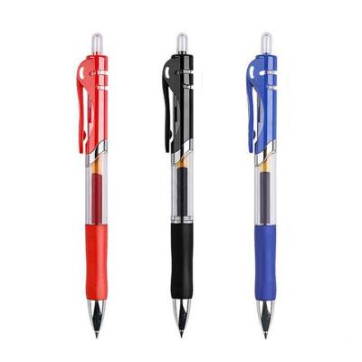 China Commercial Stationery Gel Pen Press 0.5mm Normal Hot Selling Transparent Student Writing Pen for sale