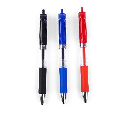 China Fashionable big black dot gel pen plastic gel ink pen press service pen for sale