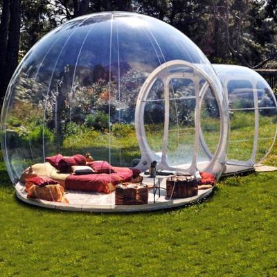 China Extended Type Privacy Bubble Sky Camping Tent Free Standing Windproof Inflatable Transparent Net Red Starry Rainproof House Tent for sale